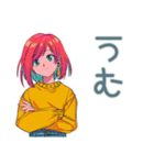 クールなお姉さん★業務連絡（個別スタンプ：32）