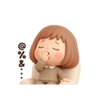 【動く】ずっと使える♡ぶちゃこの日常（個別スタンプ：14）