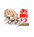 うごくアオリイカスタンプ（個別スタンプ：10）