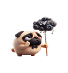 崩壊パグが超おもしろい,（個別スタンプ：2）