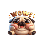 崩壊パグが超おもしろい,（個別スタンプ：4）