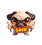 崩壊パグが超おもしろい,（個別スタンプ：5）