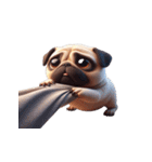 崩壊パグが超おもしろい,（個別スタンプ：7）