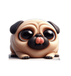 崩壊パグが超おもしろい,（個別スタンプ：8）