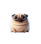 崩壊パグが超おもしろい,（個別スタンプ：11）