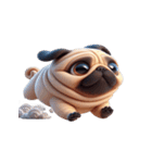 崩壊パグが超おもしろい,（個別スタンプ：12）