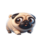 崩壊パグが超おもしろい,（個別スタンプ：13）