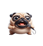 崩壊パグが超おもしろい,（個別スタンプ：14）
