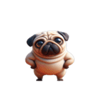 崩壊パグが超おもしろい,（個別スタンプ：18）