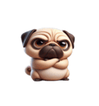 崩壊パグが超おもしろい,（個別スタンプ：19）
