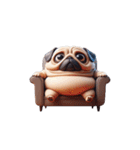 崩壊パグが超おもしろい,（個別スタンプ：21）