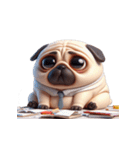 崩壊パグが超おもしろい,（個別スタンプ：25）