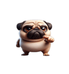 崩壊パグが超おもしろい,（個別スタンプ：26）