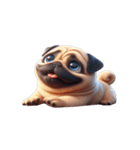 崩壊パグが超おもしろい,（個別スタンプ：28）