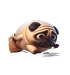 崩壊パグが超おもしろい,（個別スタンプ：31）