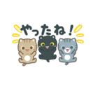 動く！3びきのこねこ♪（個別スタンプ：12）