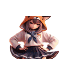 九尾の狐の女の子（個別スタンプ：2）