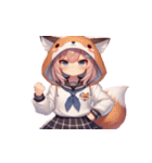 九尾の狐の女の子（個別スタンプ：18）