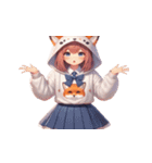 九尾の狐の女の子（個別スタンプ：31）