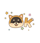 黒柴ちゃんの絵文字（個別スタンプ：1）