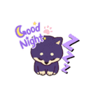 黒柴ちゃんの絵文字（個別スタンプ：8）