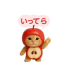 果物を着た猫（個別スタンプ：27）