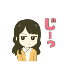 ずっと使えるセミロングな女の子（個別スタンプ：20）