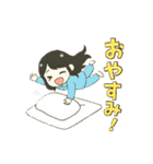 ずっと使えるセミロングな女の子（個別スタンプ：27）