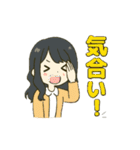 ずっと使えるセミロングな女の子（個別スタンプ：29）