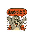 10種類の動物による定番あいさつスタンプ（個別スタンプ：6）