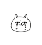 じろりねこネガティブシンプル（個別スタンプ：28）