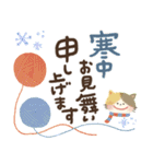 毎日つかえる♡前向きにっこり猫♡秋冬（個別スタンプ：38）