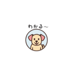 ちょっと間抜けな子犬のLINEスタンプ（個別スタンプ：4）