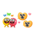 シンプルが1番♡モンスター吹き出し3d（個別スタンプ：33）