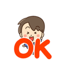 やさしいパパ☆日本語＋英語（個別スタンプ：9）