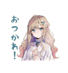 ふんわり女子の秋スタンプ（個別スタンプ：10）