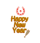 ぶたたん お正月ver.午  +寒中+X'mas+BD等（個別スタンプ：10）