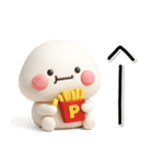 ず～っと使える♡ぷっくりした子のスタンプ（個別スタンプ：5）