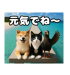 仲良し三匹 記念写真編（個別スタンプ：39）