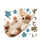 ネガティブなコーギーのスタンプ✿.•（個別スタンプ：18）
