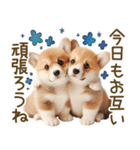 ネガティブなコーギーのスタンプ✿.•（個別スタンプ：22）