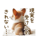 ネガティブなコーギーのスタンプ✿.•（個別スタンプ：38）