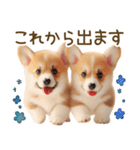 ネガティブなコーギーのスタンプ✿.•（個別スタンプ：40）