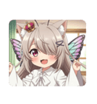 ちょうちょみなみちゃんスタンプ（個別スタンプ：24）