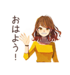 OLの秋♡きれいめ女子の日常（個別スタンプ：2）