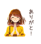 OLの秋♡きれいめ女子の日常（個別スタンプ：3）