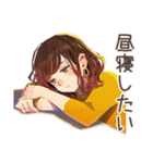 OLの秋♡きれいめ女子の日常（個別スタンプ：9）