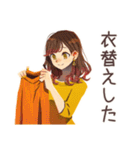 OLの秋♡きれいめ女子の日常（個別スタンプ：12）