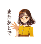 OLの秋♡きれいめ女子の日常（個別スタンプ：26）