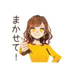 OLの秋♡きれいめ女子の日常（個別スタンプ：32）